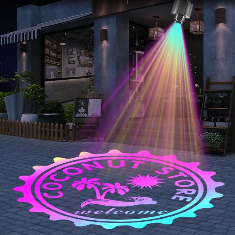 

Yufan горячая Распродажа ip67 свадебное освещение высокой мощности наружный водонепроницаемый цвет меняющий Свет Логотип gobo рекламный проектор lights