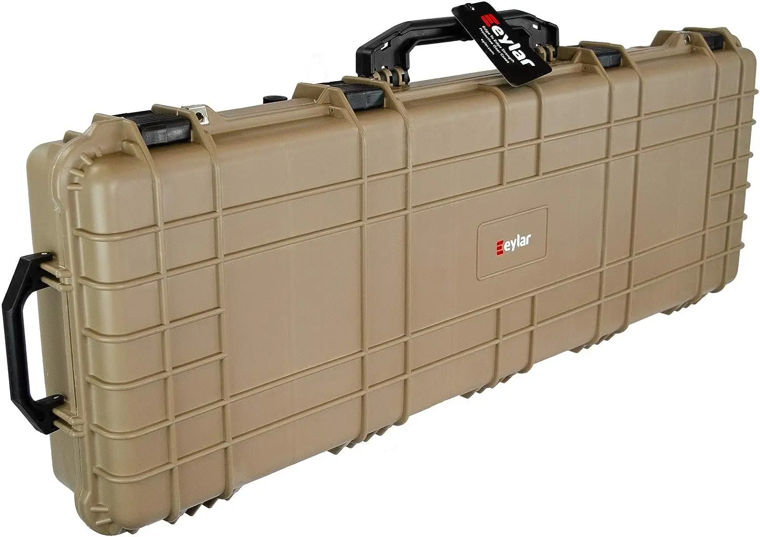 

44 Inch Protective Roller Rifle Hard Case With Foam, Waterproof & Crushproof, Two Rifles Or Multiple Guns, Pressure Valve Wi