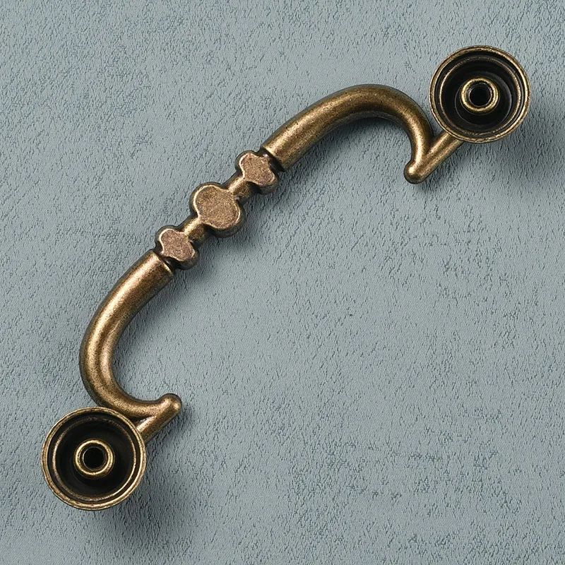 Ручка ручки для кухонного шкафа ящиков из цинкового сплава дверная ручка