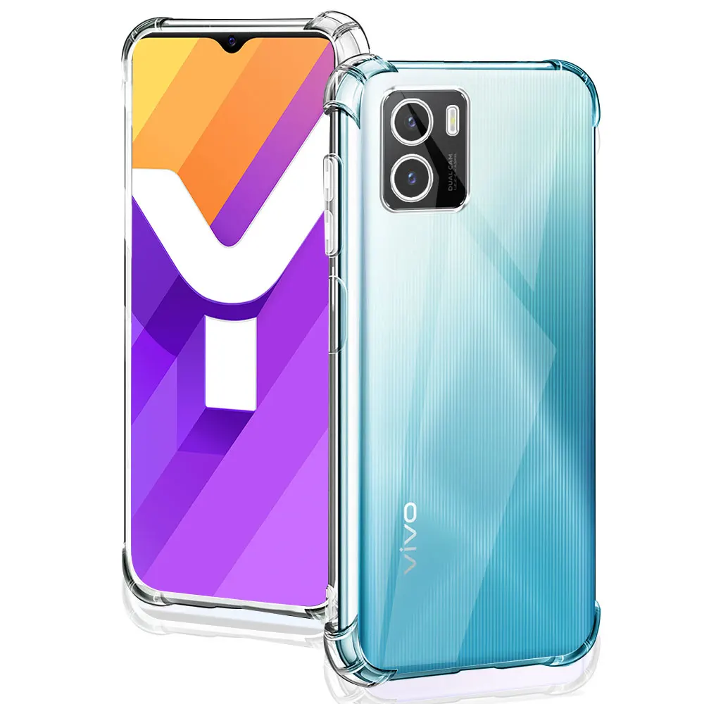 Прозрачный противоударный чехол с подушкой безопасности для Vivo Y15S Y15C V2120 V2147