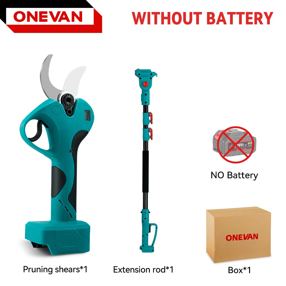 

ONEVAN Бесщеточный телескопический секатор 2800 Вт для Makita 18 В