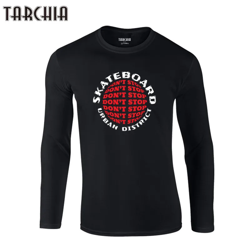 

Футболка TARCHIA мужская с длинным рукавом, тенниска с принтом, новая одежда с коротким рукавом для мальчиков, Качественная майка для скейтбординга, 2022