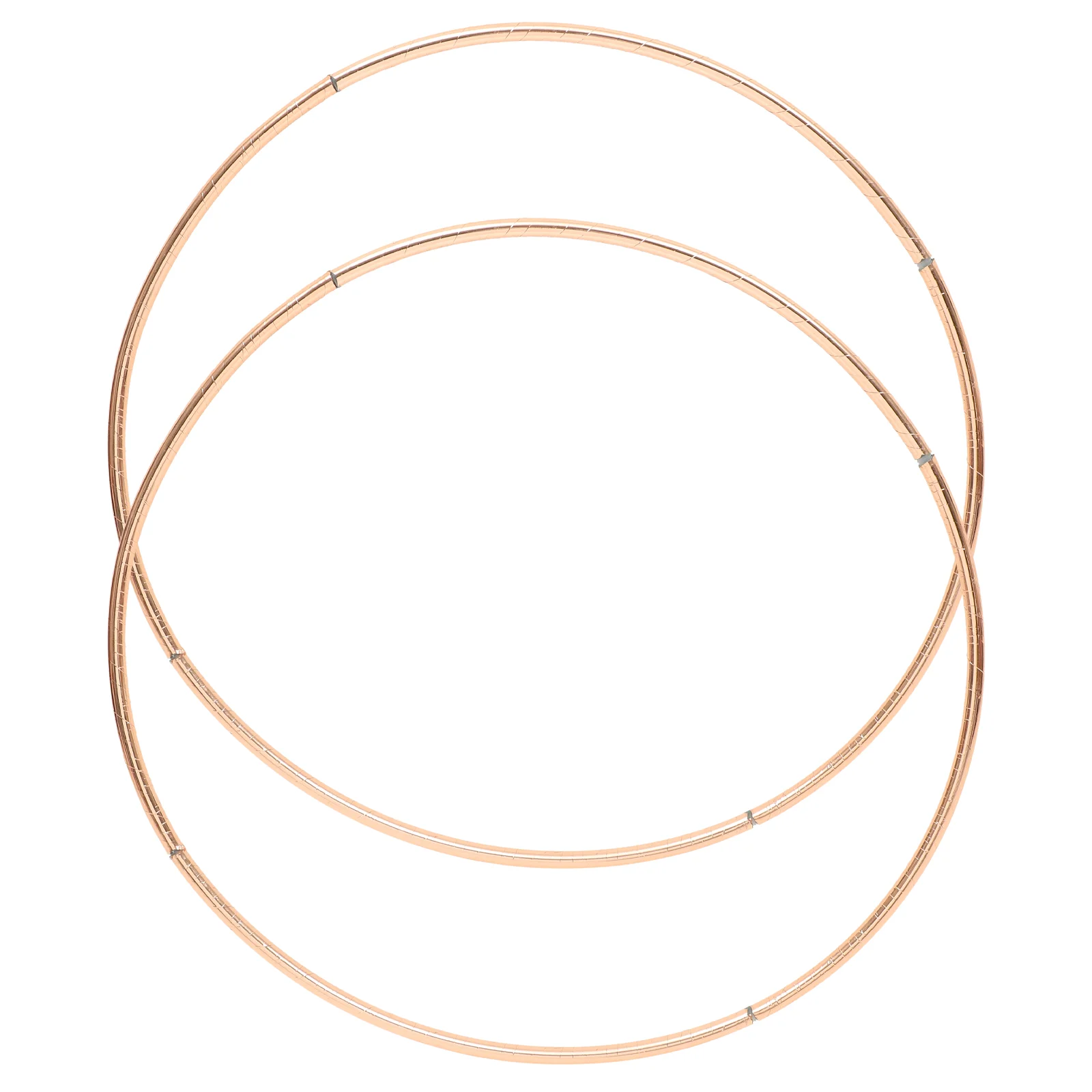 

2 Pcs Metal Balloon Ring Baby Rose Gold Decor Round Backdrop Stand Plastic Arch