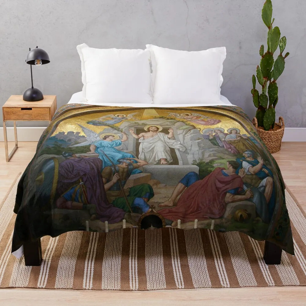 Пасхальное: Воскрешение Христа Розарій Базилик мозаичное одеяло для сна на