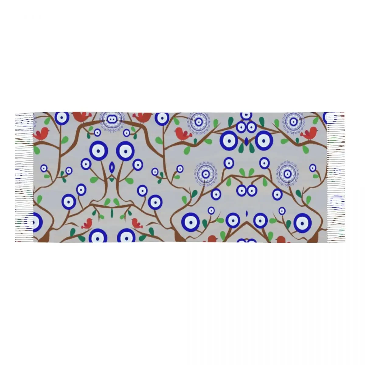 Женский Длинный Средиземноморский счастливый глаз птица дерево фотоэлемент