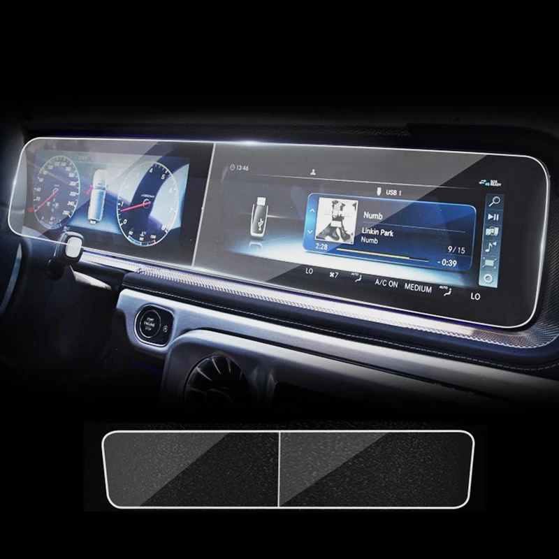 

Car Navigation Screen Tempered Glass Protector Film For Mercedes Benz GLE GLS G S Glass W167 V167 GLE350/450 X167 G463 G500 W222