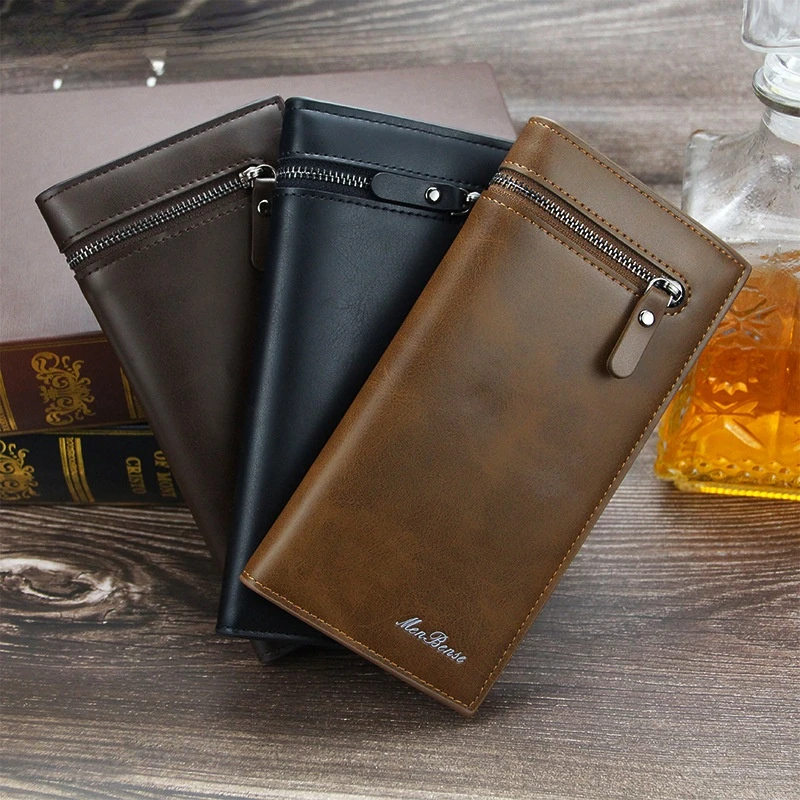 

Clutch Male Men's Wallet Luxury Brand Id Holder Purse for Men Cover on the Passport Bag for Phone Coin Purses Cardholder Card