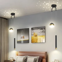 bedside pendant light modern living room background decoration hanging lamp nordic style ins bedroom starry sky small chandelier
