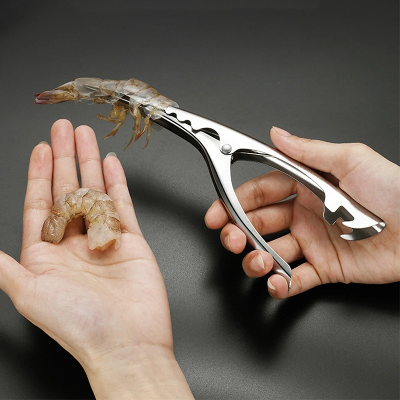 

Multifunction For Kitchen Convenience Shrimp Peeler Stainless Steel Prawn Shrimp Peeling Plier Kitchen Crayfish Stripping Tools