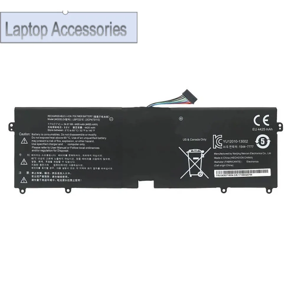 Фото F аккумулятор для ноутбука LG LBM722YE LBG722VH EAC62718301 7,7 В 34,61 Втч 4495 мАч черный новый №1