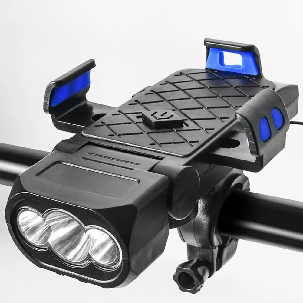 

1 Set Bicycle Front Lamp Excellent PC Large Battery Capacity for Mountain Bike Bike LED Light Bicycle Light