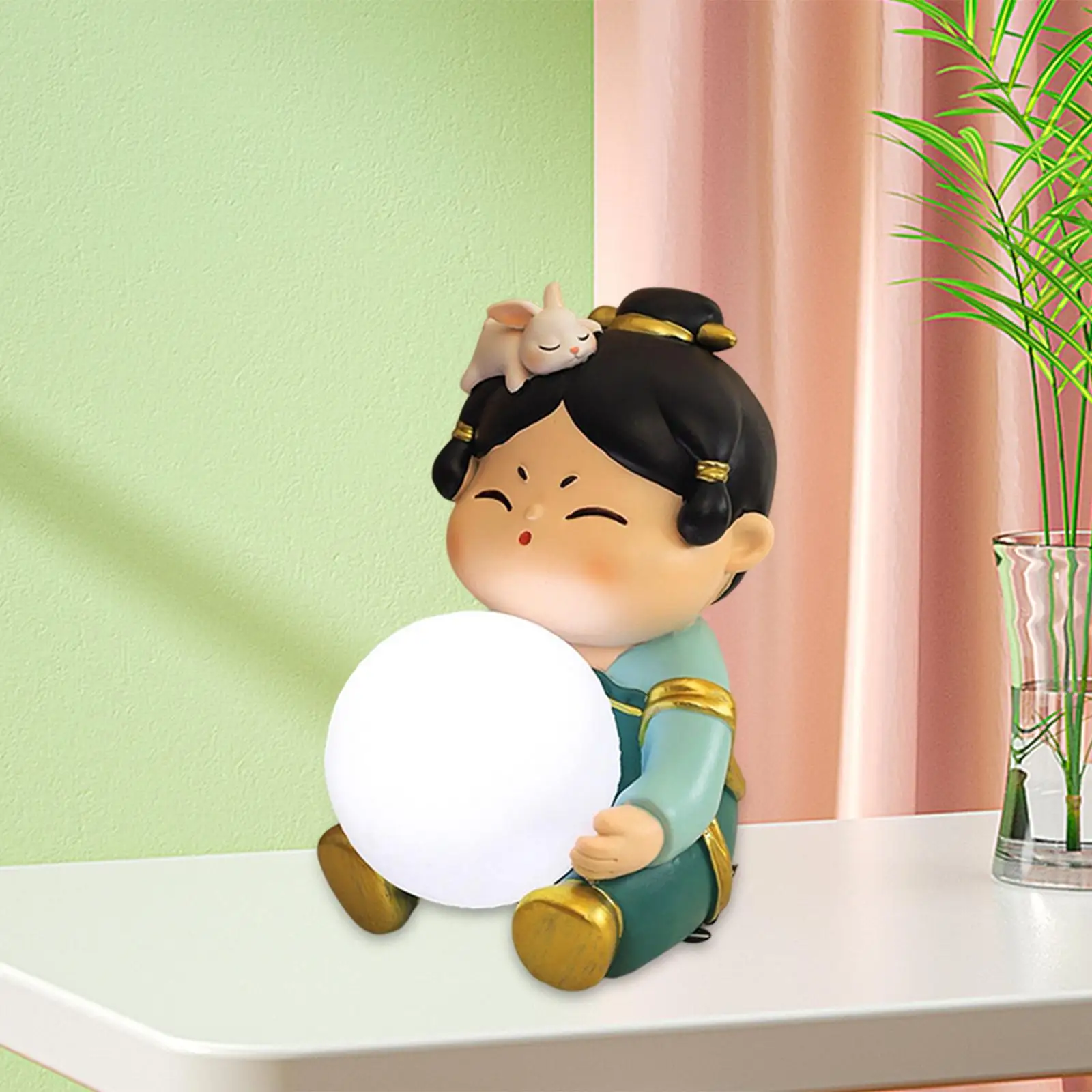 

Adorable Night Light Adjustable Lights Rechargeable Nightlight Decorative Craft Bedside Lamp for Hotel Home Living Room Bedroom