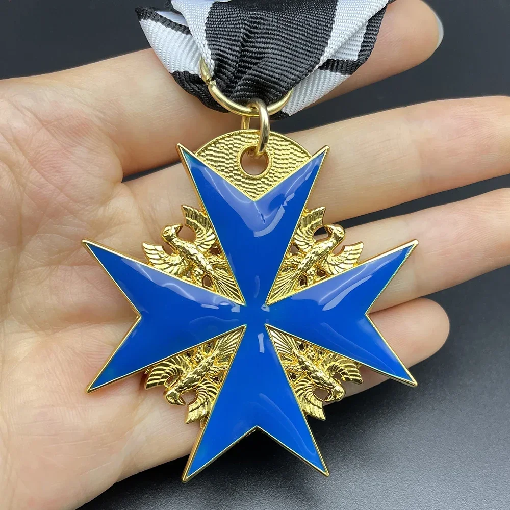 Значки военного почета немецкая медаль Пруссии сине-черная репродукция храбрый