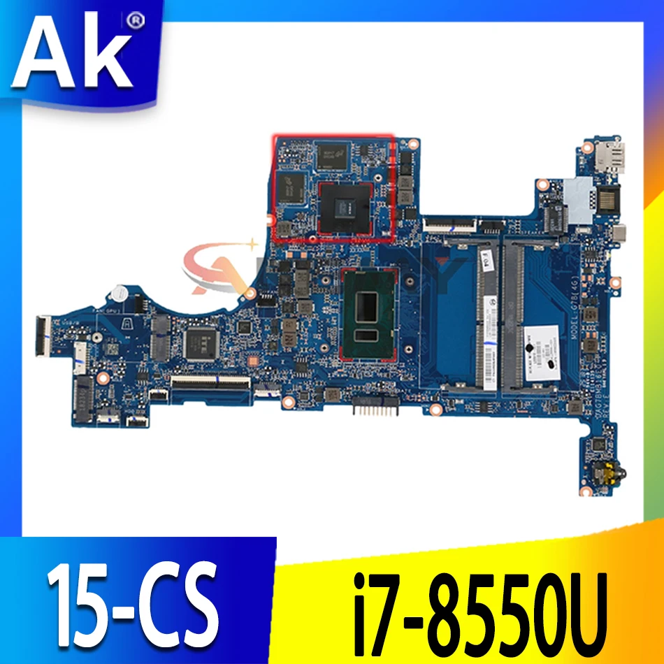 

FOR HP PAVILION 15T-CS000 15-CS Laptop motherboard L22820-601 L22820-501 L22820-001 DA0G7BMB16E0 100% working MX150 2GB i7-8550U