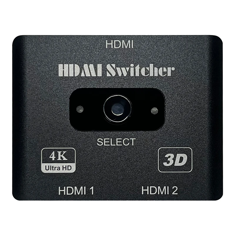 

4K@60Hz HDMII-compatible 2 in 1 out Switcher Adapter 2x1 Support Hot Key Switch for Laptop