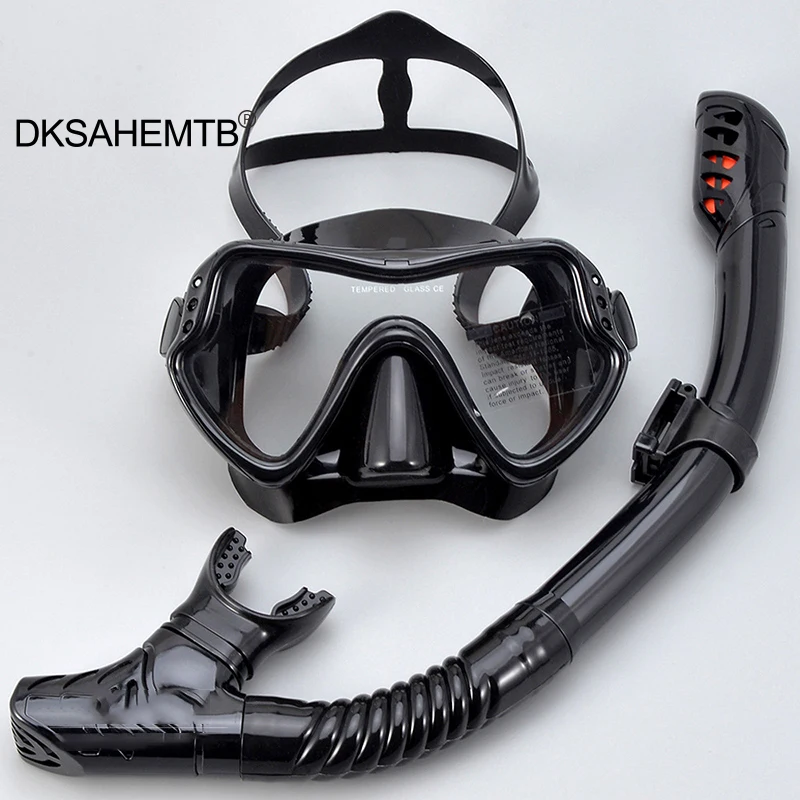 

New Professional Snorkel Diving Mask and Snorkels Goggles Glasses Diving Swimming Easy Breath Tube Set Snorkel Mask 2022