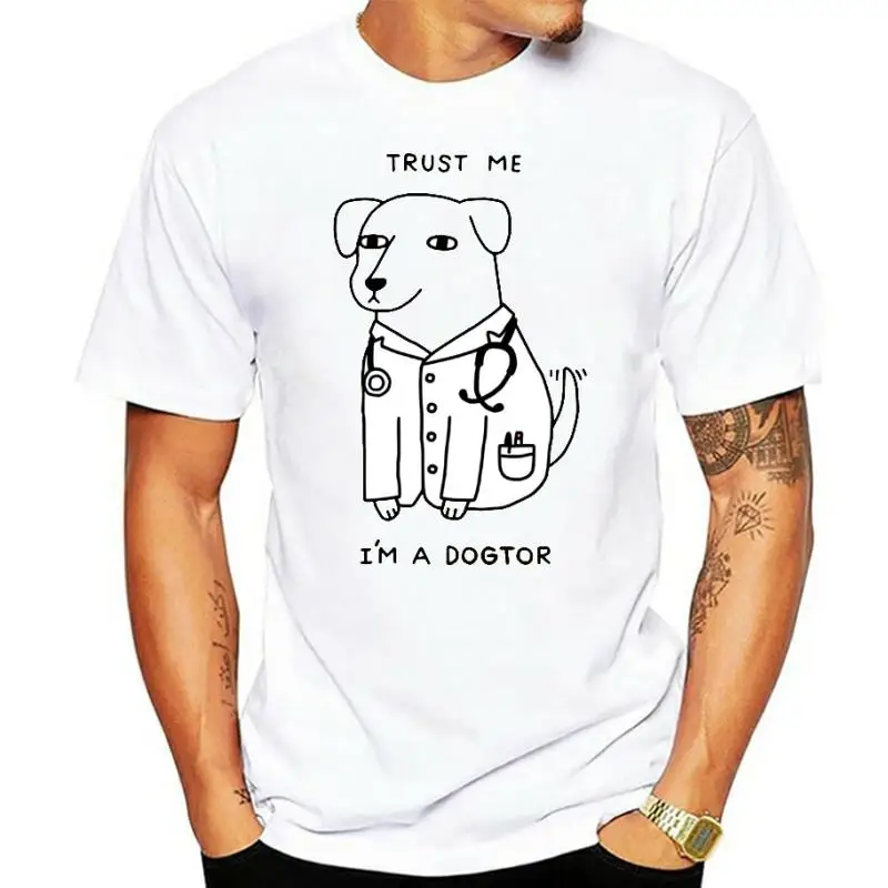 

Забавный дизайн рубашки надпись «Trust Me I'm Dogtor» смешная футболка для любителей собак подарок футболка Топы футболки оверсайз в наличии