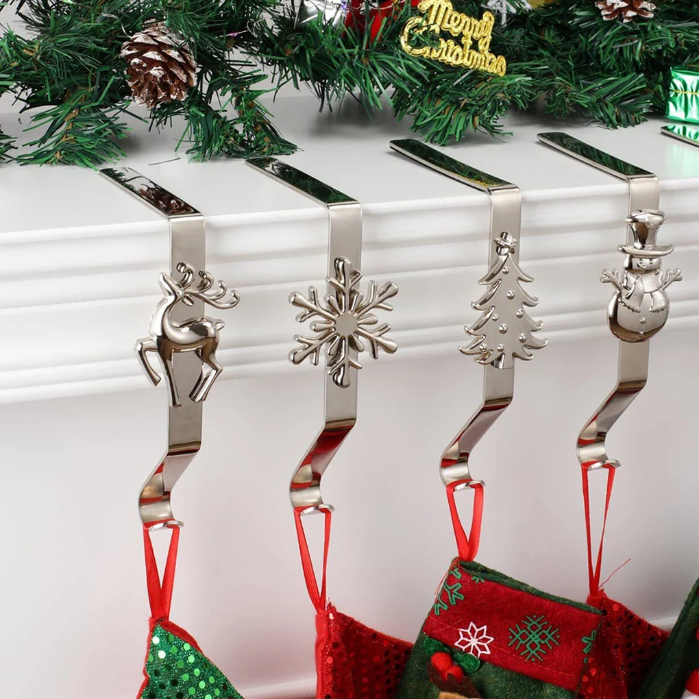 

Набор из 5 рождественских вешалка для чулок, подвесные крючки для отеля, офиса, бара, фестиваля, фотодержатель