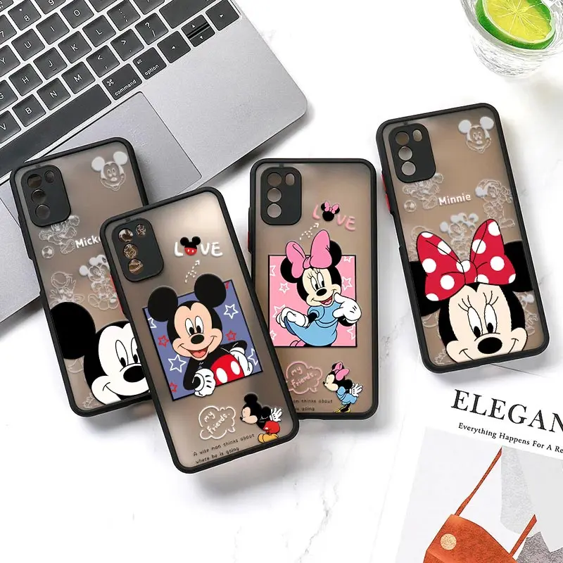

D-Disneys Mickey Minnie Mouse Mi 12T Pro Case For Xiaomi 12 11 Lite 5G NE 11T 10T 9 Cover Poco X3 X4 NFC F3 M3 M4 Pro Matte Case