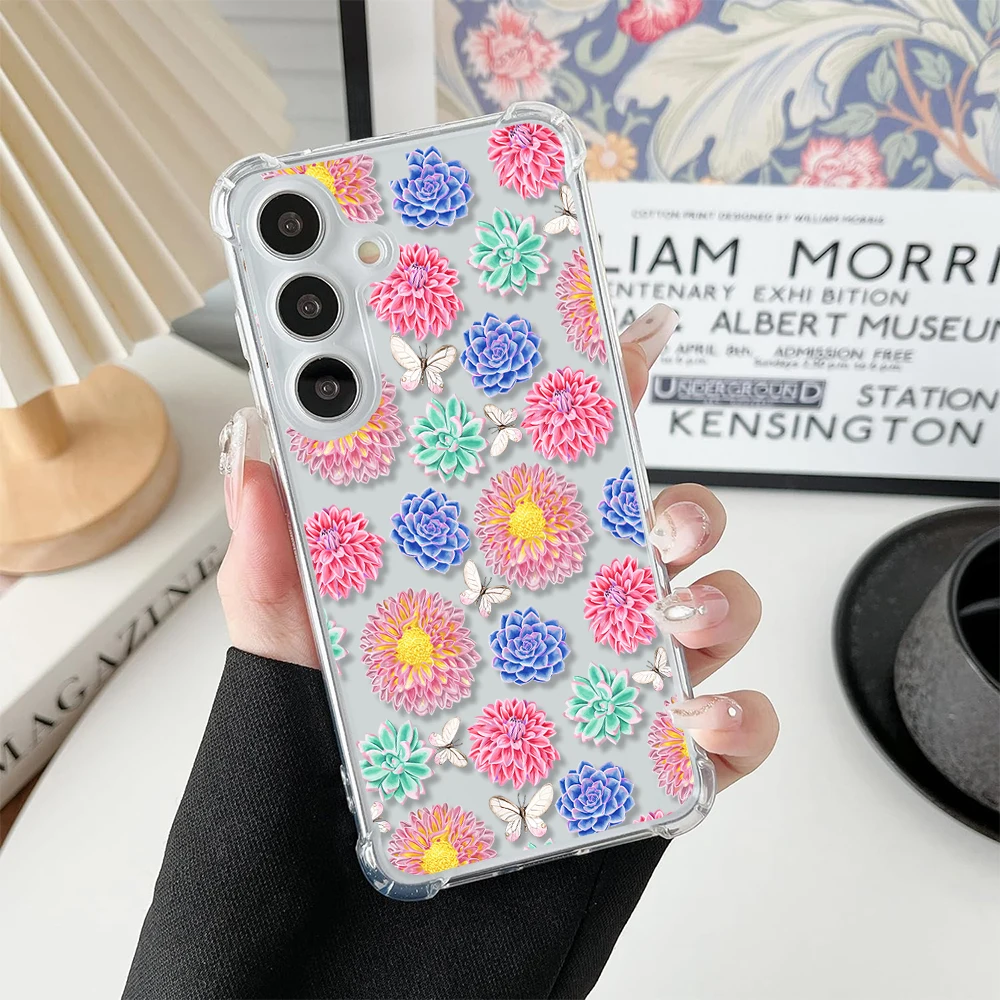 Яркий цветочный чехол для телефона Redmi NOTE 10 11 S 12 PRO Plus 13Pro 6 7 8 9 Promax 4G