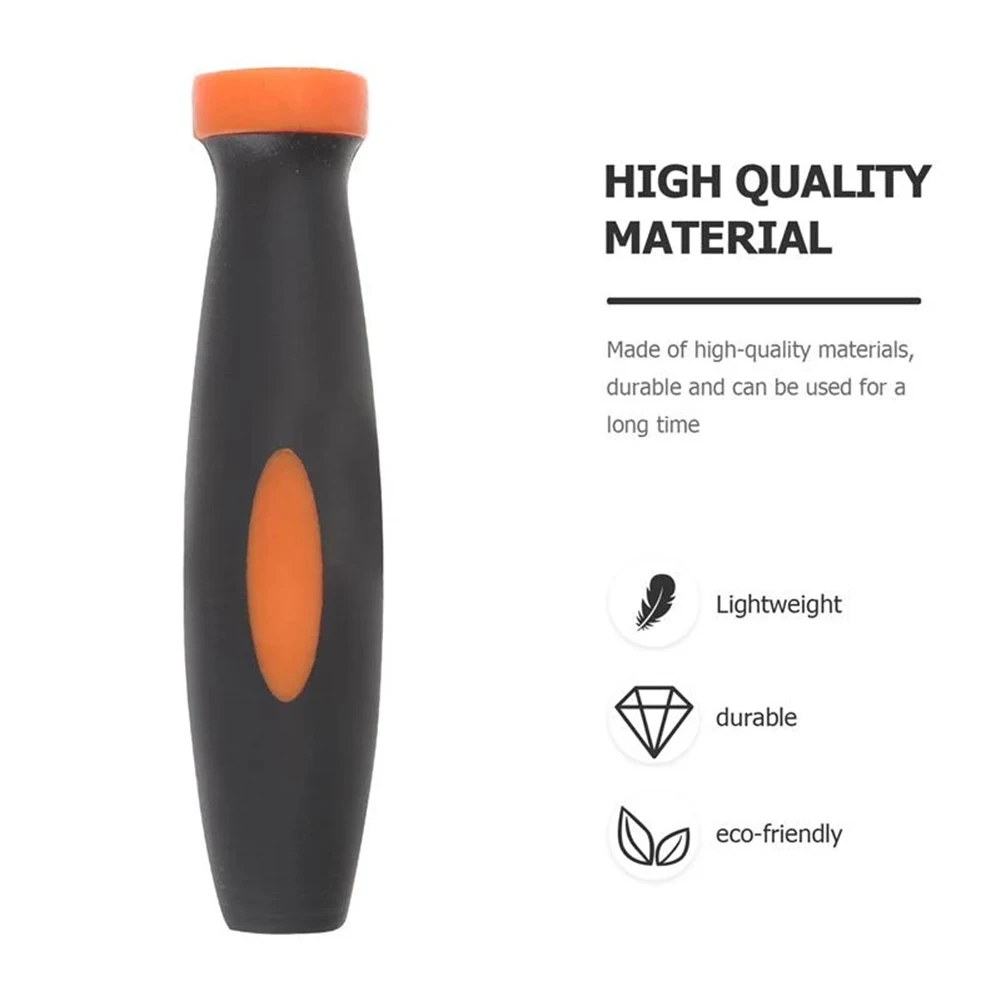 

10Pcs Wood File Handle Durable Rubber Files Handles Files Supplies 2.36Inch 3mm Hole Diameter Wood File Handle Replacement