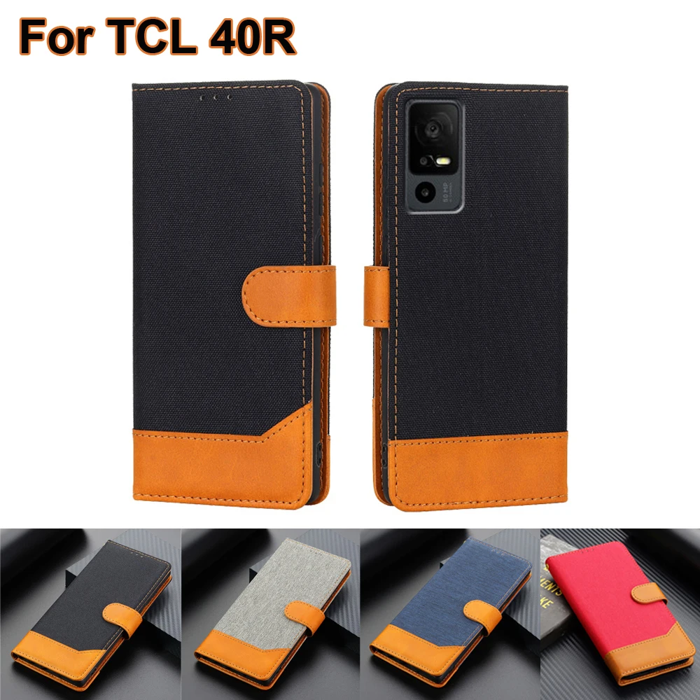 

чехол на TCL 40R 40 R 5G T771A Case Wallet Magentic Leather Flip Phone Cover For Capinha De Celular Sharp Aquos V6 5G 6.6" Funda