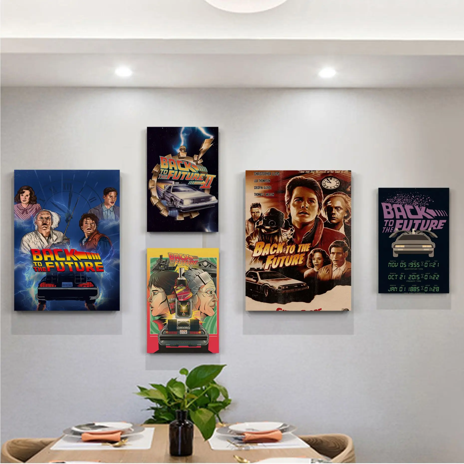 

Back To The Future Anime Posters Kraft Paper Vintage Poster Wall Art Painting Study Kawaii room decor