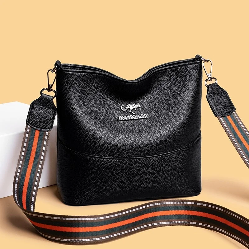 

New Luxury Handbags Women Leather Shoulder Bag Fashion Ladies Tote Bag High Quality Females Bucket Bag Designer Crossbody Bags