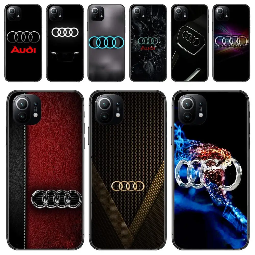 Sports Car Audi Luxury Phone Case For Xiaomi 13 12 11T 9 11 10C 9T 8 9SE 11i Lite Ultra Note10 Poco F3 M4 M3 Pro Fashion Cover