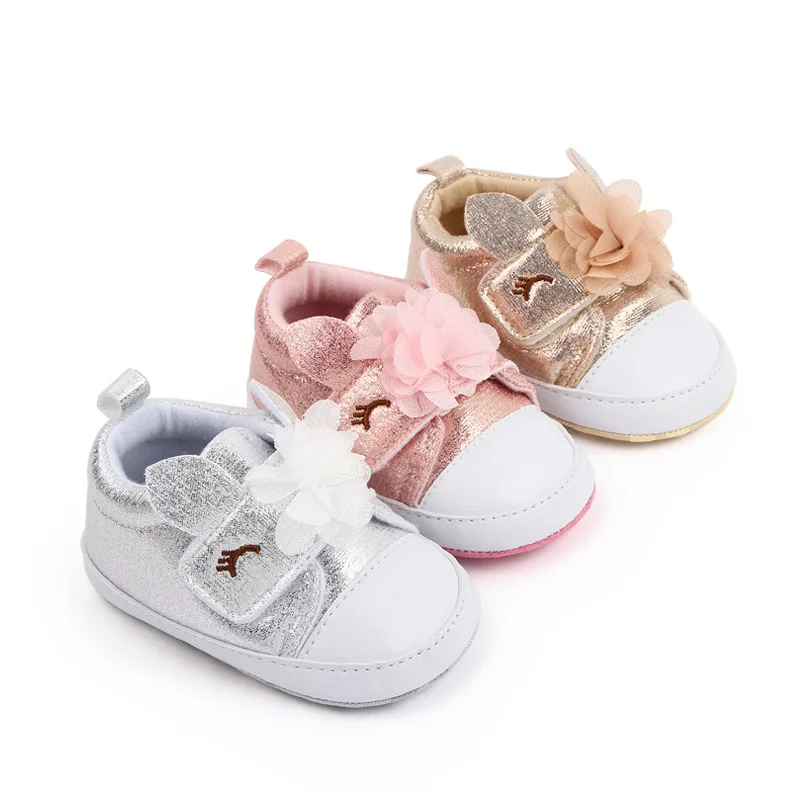 

Spring Autumn New Baby Girls First Walkers Soft Sole Infant Crib Shoes Toddler Casual Sneakers Prewalkers Shoes Baby Booties