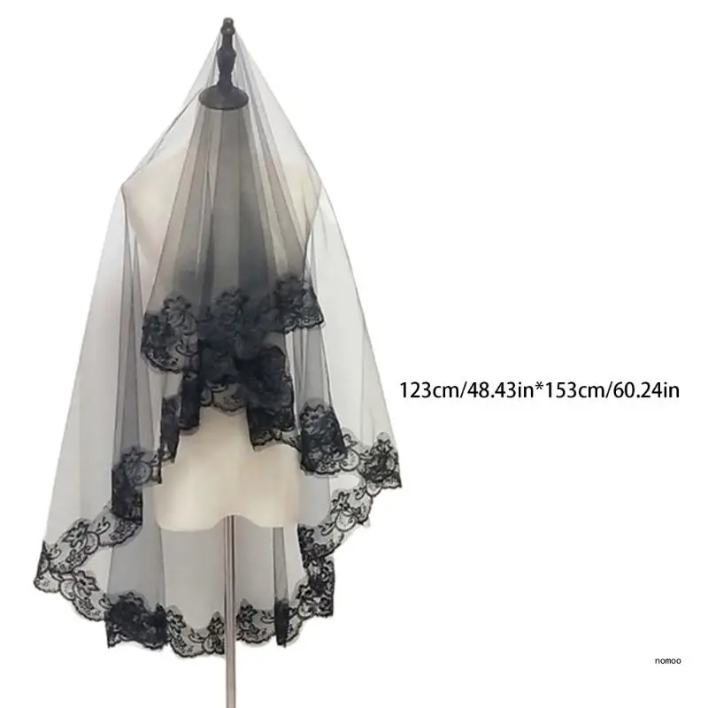 Фата на Хэллоуин фата с падением свадебные прически в стиле готики для невесты