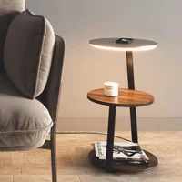 Bedroom Bedside Floor Lamp Wireless Charging Living Room Sofa Tea Table Lamp Standing Light Nordic Study Cabinet Lamp