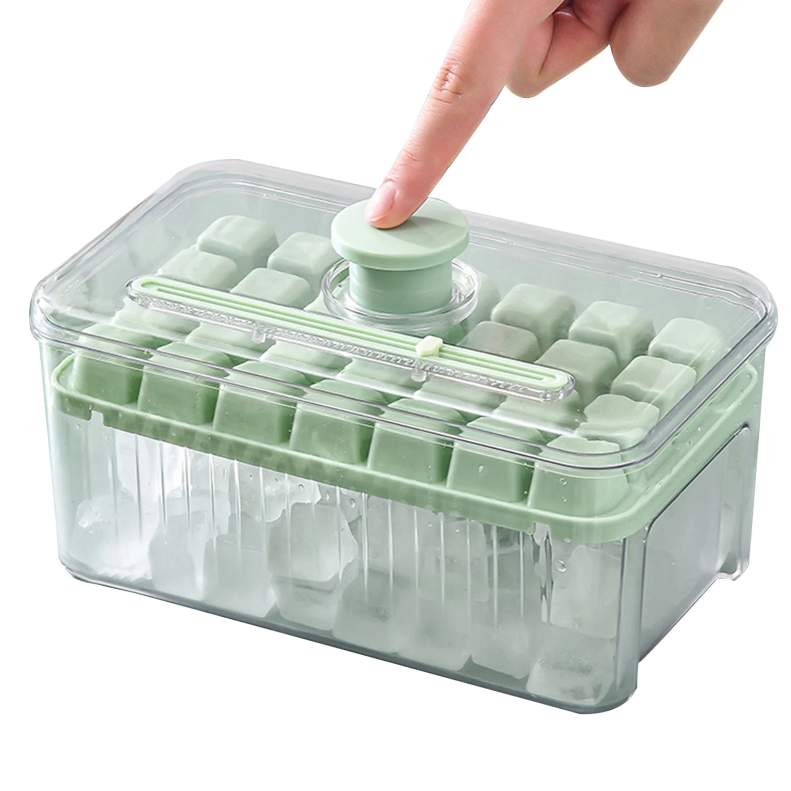 

Cold Drink Beverage Ice Cubes Mold Transparent and Visible Ice Cubes Tray for Pleasant Ice Making Experience
