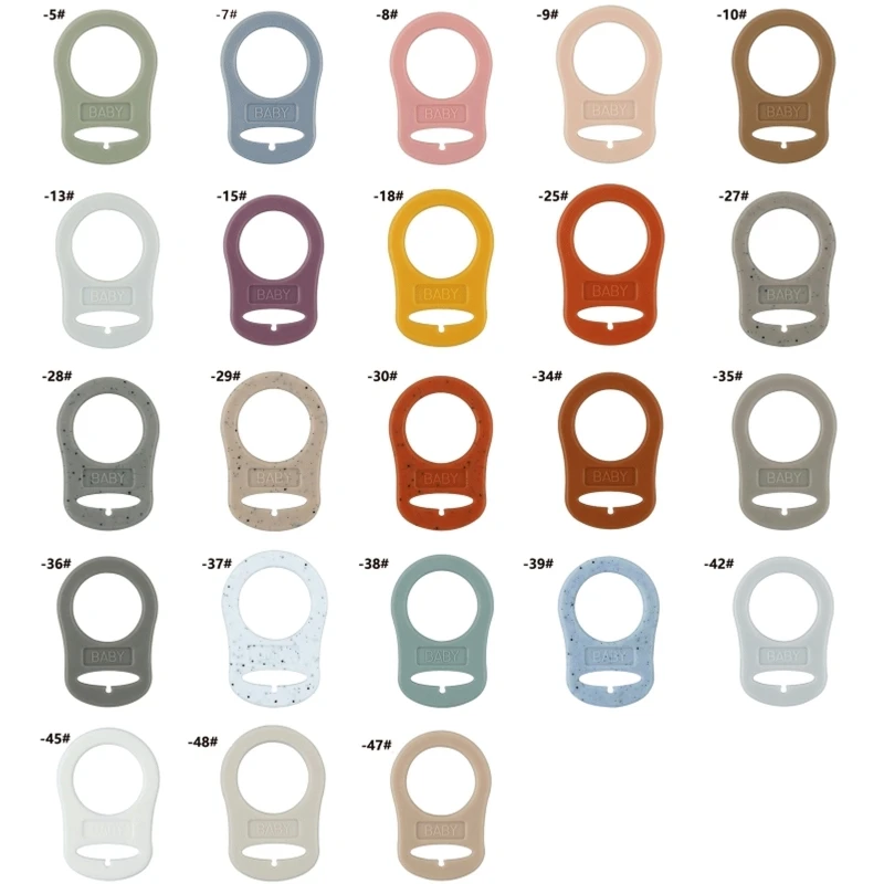 

5 шт., силиконовые кольца-держатели для пустышек