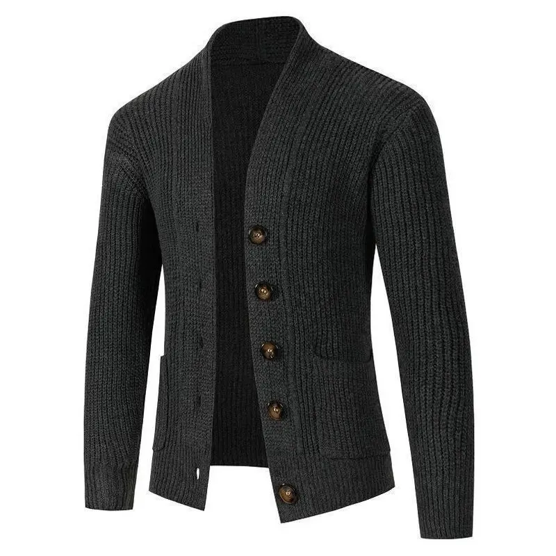 

2023 Spring and Autumn New Sweater Men's Casual Knitted Cardigan Single Breasted American Knitted Coat TM1077