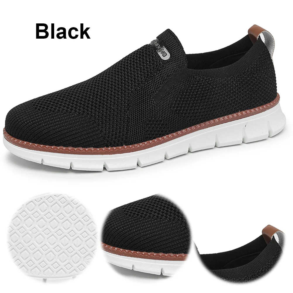 Мужские лоферы дышащая сетчатая обувь для прогулок мягкие модные кроссовки