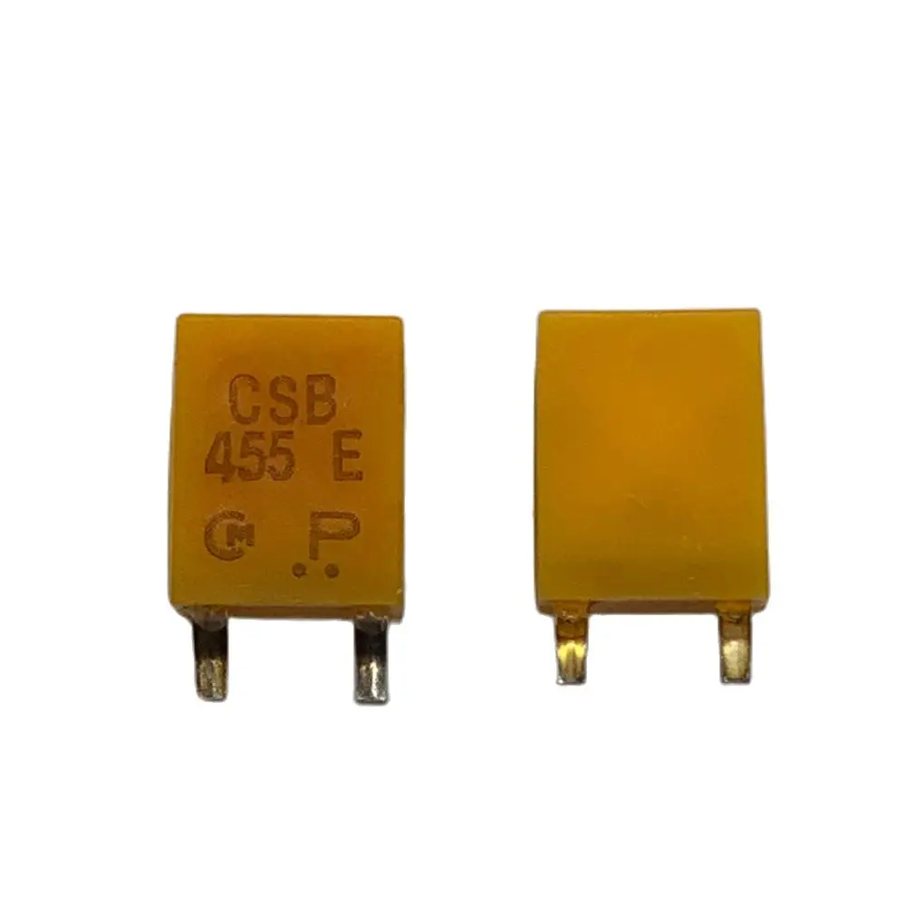 

50PCS/ Murata ceramic crystal oscillator CSBLA455KEC8T-BO CSB455ET 455KHZ in-line 2-pin resonator