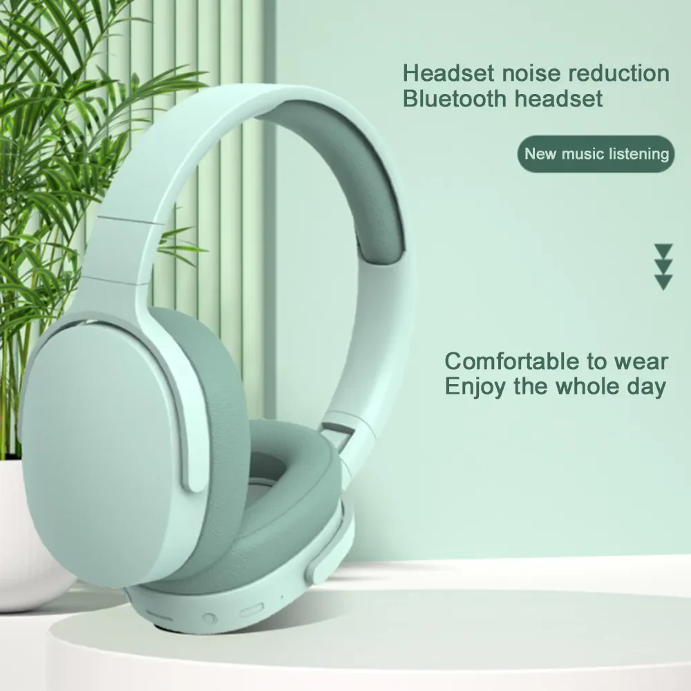 

New P2961 Bluetooth Headset Headworn Sports Noise Reduction Headphones Wireless Heavy Bass Game Earphone Stereo HIFI Headset