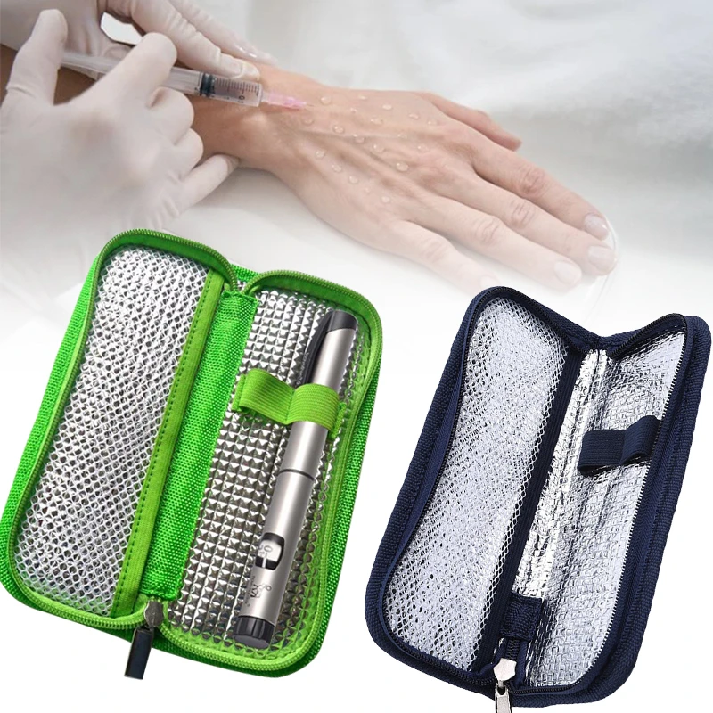 

Портативный диабетический инсулиновый охлаждающий мешок, протектор для таблеток, охлаждаемый ледяной пакет, медицинский охладитель, изоля...