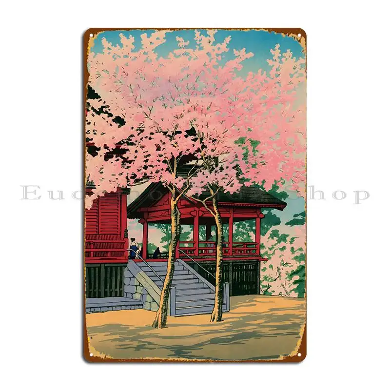 

Ukiyo E Kiyomizu Hall Ueno Metal Signs Customized Bar Wall Decor Garage Party Tin Sign Poster