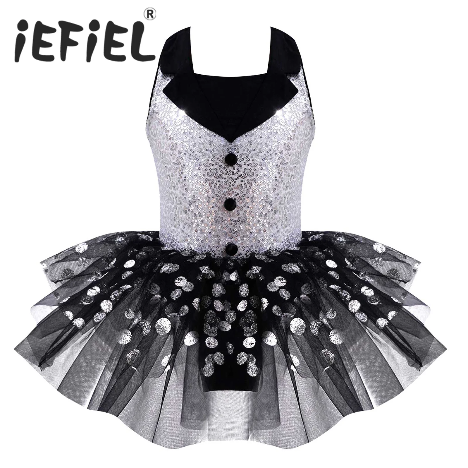 

Балетное платье-пачка без рукавов для выступлений на сцене