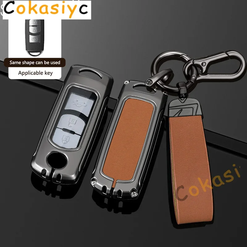 Кожаный чехол для ключей из цинкового сплава Mazda 3 Alexa CX-30 CX30 CX5 CX-5 CX8 CX9 CX4 2019 2020 2021 2022