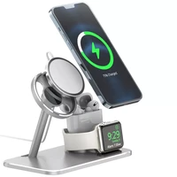 wireless charging station stand for applemagsafe for iphone 13 12 pro max mini watch for i watch wireless charge pad dock