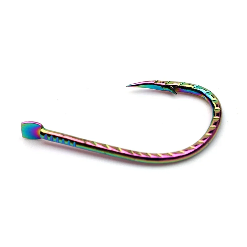 50 шт. рыболовные крючки красочные длинные ручки тонкий карась Izu рыболовный