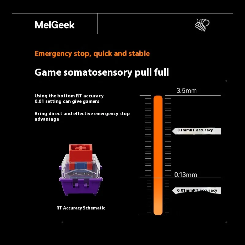 MelGeek Made84 Pro Игровая клавиатура TTC Магнитный переключатель RGB E-Sport 16k Скорость