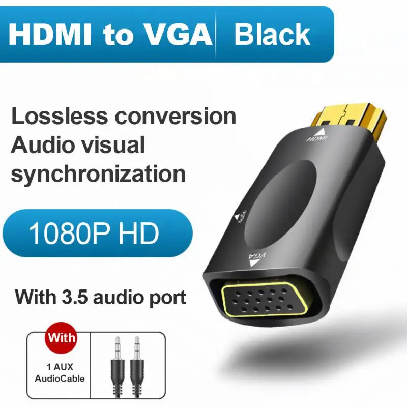 Nuevo convertidor de Cable HDMI compatible con VGA macho a hembra Adaptador...