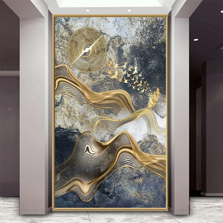 

Custom-made Art Glass Porch Corridor Restaurant Background Wall Toughened Screen Partition Entry Modern European Imitation Jade