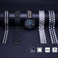 22mm 20mm metal strap for samsung galaxy watch 3gear s3active 2huawei watch high end watch strap accessories for amazfit gtr