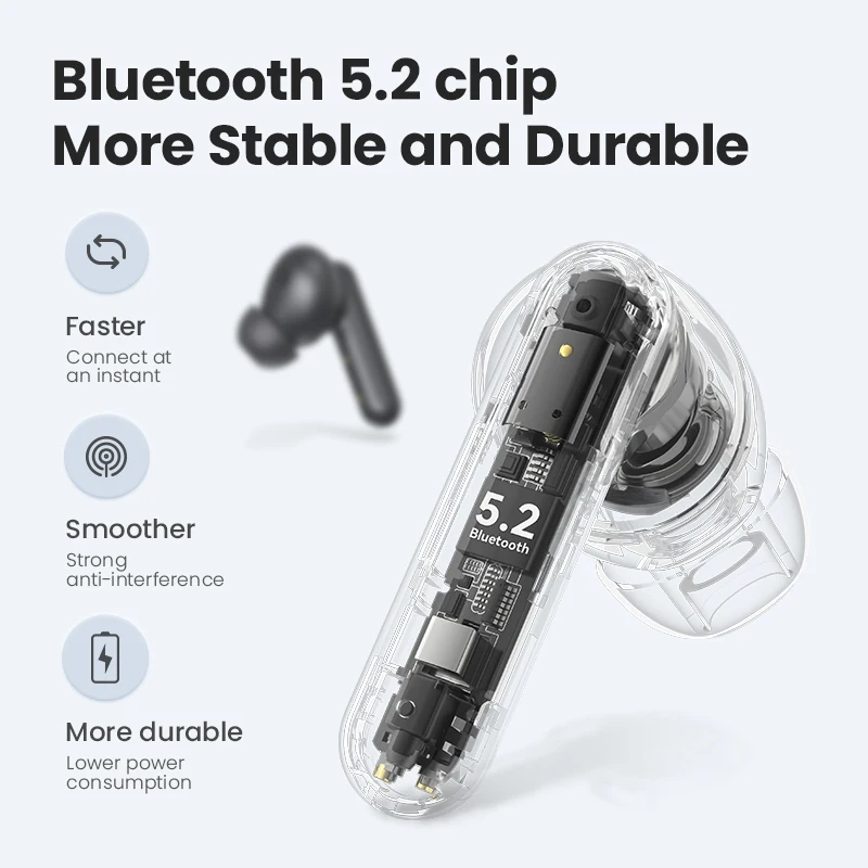 HAYLOU GT7 Neo TWS Wireless Headphones V5.2 Bluetooth Earphones Smart Touch Control Earbuds AAC Audio Decording Sport Headset