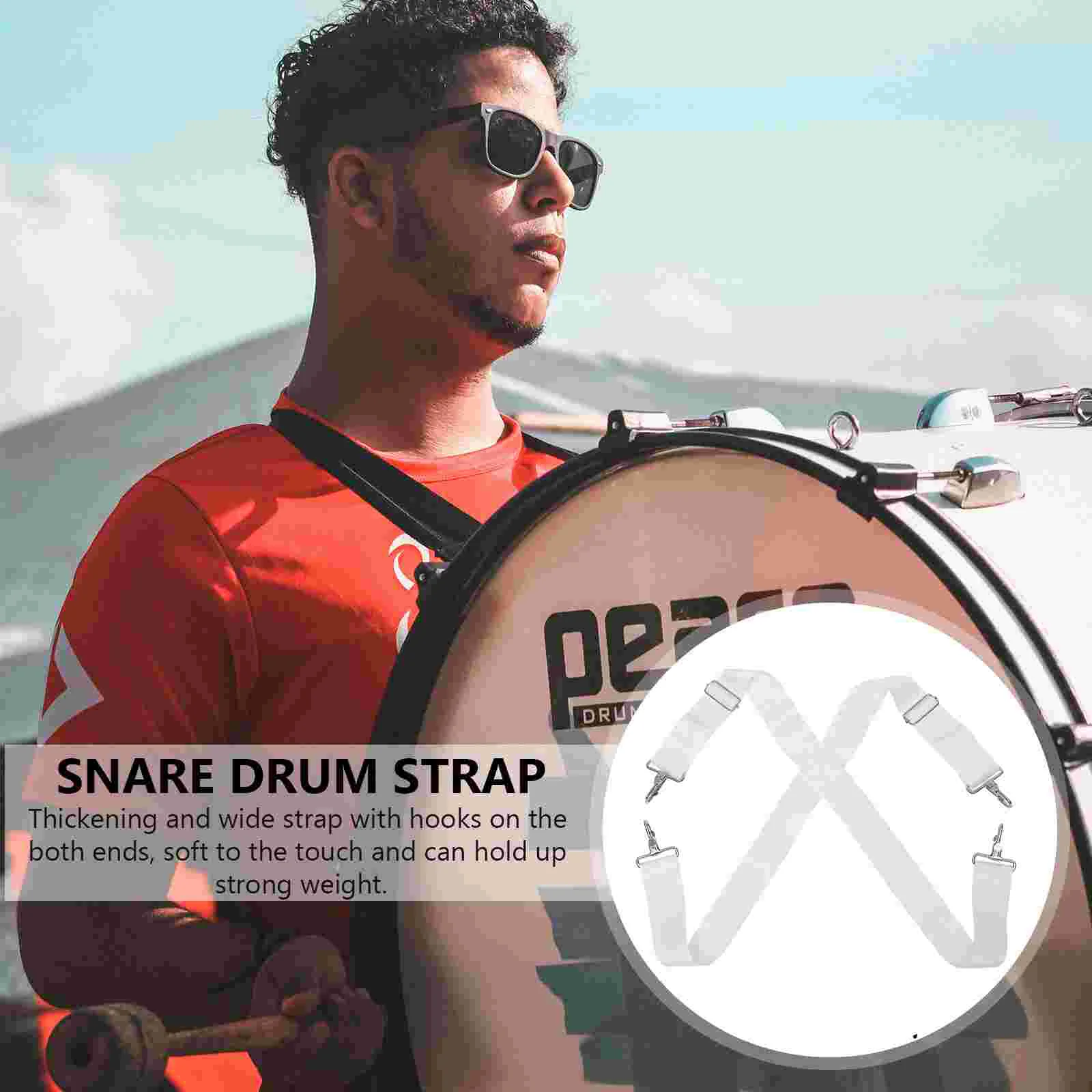 Ремень для малого барабана подтяжки ремень бас-гитары марширующий нейлон